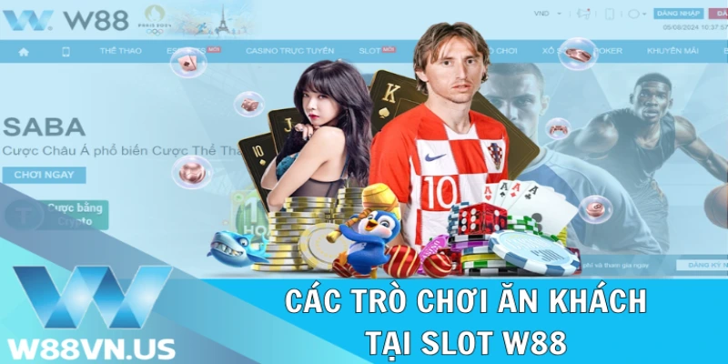 Các trò chơi ăn khách tại Slot W88