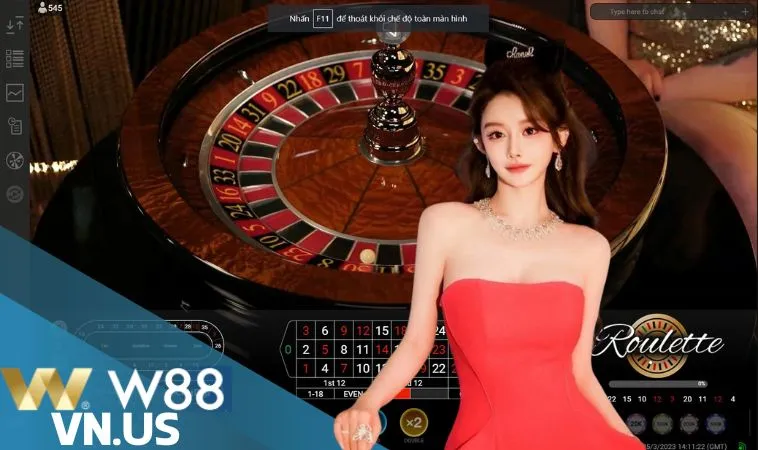 Chơi Roulette W88 theo hướng chéo