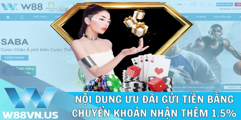 Thông tin chi tiết ưu đãi gửi tiền bằng chuyển khoản nhận thêm 1.5%