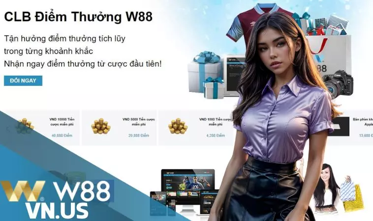 Hướng dẫn cách đổi điểm thưởng W88 chi tiết