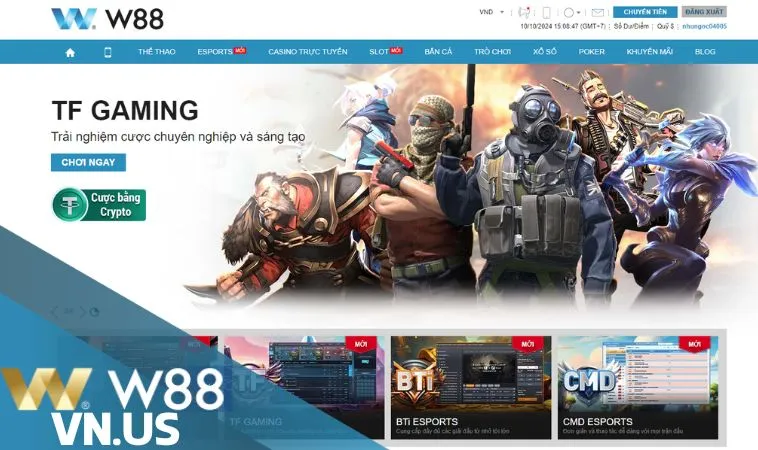 TF GAMING W88: sảnh cược chuyên nghiệp hiếm thấy